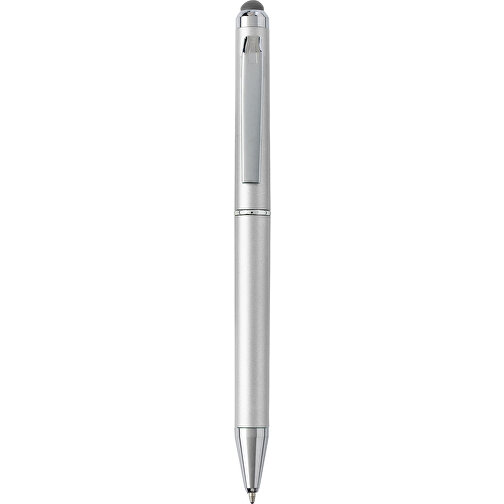 Kugelschreiber Aus Kunststoff Ross , silber, ABS, Plastik, Metall, , Bild 1