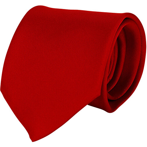 Krawatte, 100% Polyester Twill, Uni , hellrot, Polyester Twill, 148,00cm x 7,50cm (Länge x Breite), Bild 1