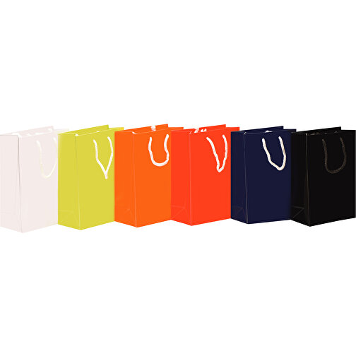 Laminierte Papiertasche, Groß , orange, Papier, 30,00cm x 40,00cm x 12,00cm (Länge x Höhe x Breite), Bild 5