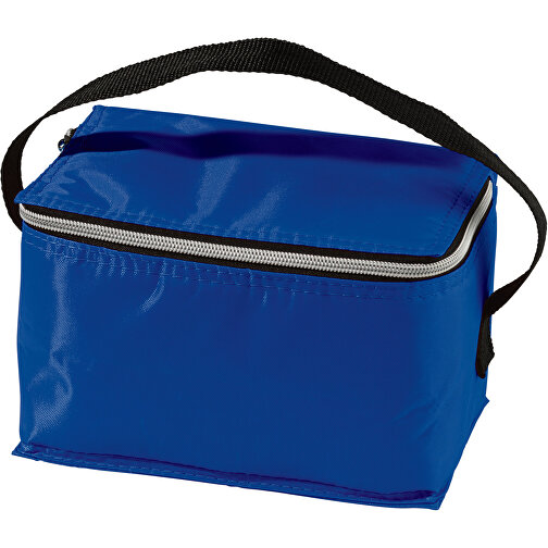 Kühltasche Für 6 Dosen , blau, PolJater, 20,00cm x 13,00cm x 12,50cm (Länge x Höhe x Breite), Bild 1