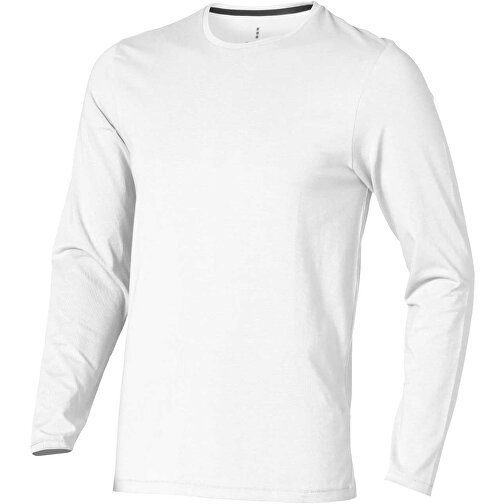 Ponoka Langarmshirt Für Herren , Green Concept, weiß, Single jersey Strick 95% Bio Baumwolle, 5% Elastan, 200 g/m2, L, , Bild 1
