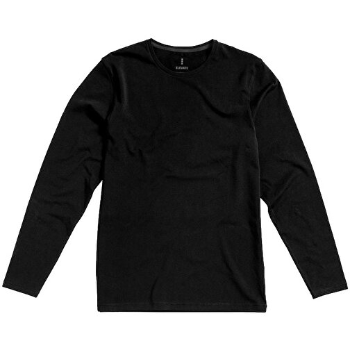 Ponoka Langarmshirt Für Herren , Green Concept, schwarz, Single jersey Strick 95% Bio Baumwolle, 5% Elastan, 200 g/m2, XS, , Bild 5