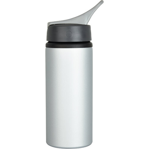 Aluminium Sportflasche, Grau , grau, Aluminium, 22,30cm (Höhe), Bild 2