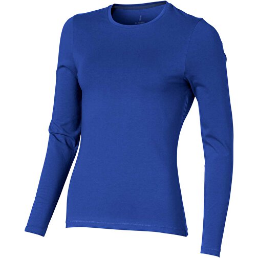 Ponoka Langarmshirt Für Damen , Green Concept, blau, Single jersey Strick 95% Bio Baumwolle, 5% Elastan, 200 g/m2, XS, , Bild 1