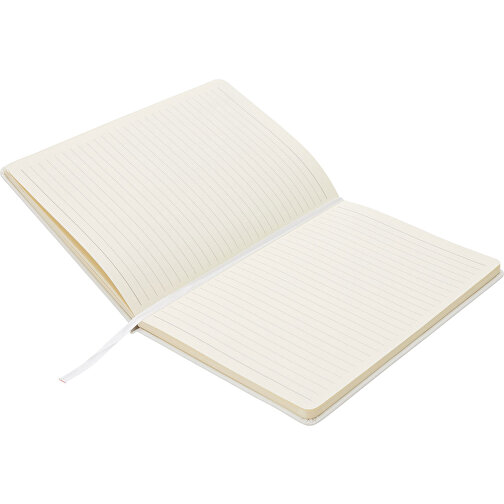 Deluxe Hardcover A5 Notizbuch, Weiß , weiß, Papier, 21,30cm x 1,60cm (Länge x Höhe), Bild 4