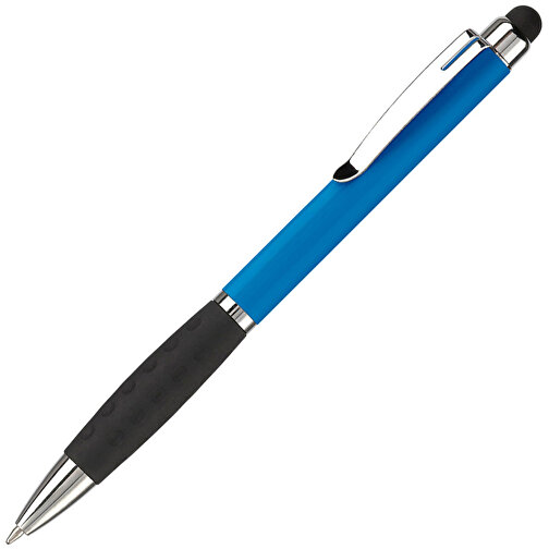 Kugelschreiber Mercurius Mit Touch , hellblau, ABS & Metall, 13,70cm (Länge), Bild 2