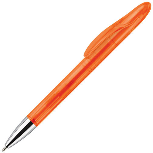 Kugelschreiber Speedy Transparent , transparent orange, ABS, 14,30cm (Länge), Bild 2
