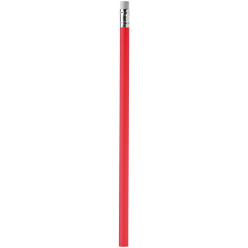 Bleistift Mit Radiergummi , rot, Holz (FSC zertifiziert), 18,60cm (Länge), Bild 1