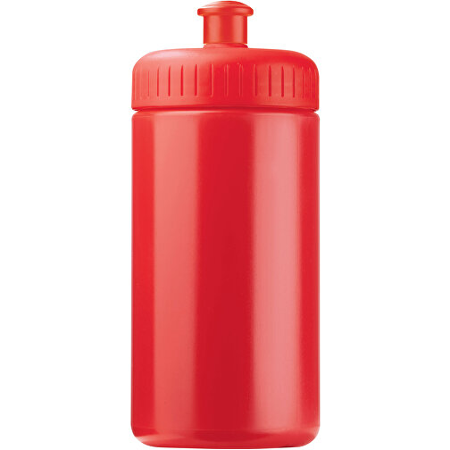 Sportflasche Classic 500ml , rot, LDPE & PP, 17,80cm (Höhe), Bild 1