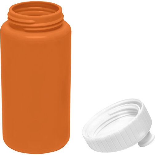 Sportflasche Design 500ml , weiss / orange, LDPE & PP, 17,80cm (Höhe), Bild 4