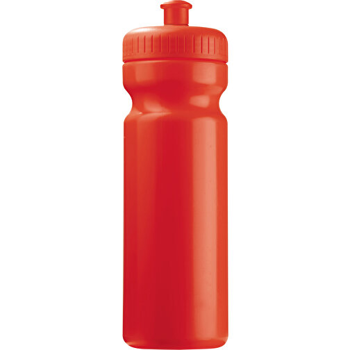 Sportflasche Classic 750ml , rot, LDPE & PP, 24,80cm (Höhe), Bild 1