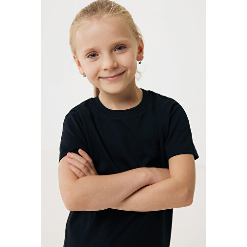 Iqoniq Koli Kids T-Shirt Aus Recycelter Baumwolle , schwarz, 30% recycelte und 70% biologische Baumwolle, 11-12, 60,00cm x 0,50cm (Länge x Höhe), Bild 10