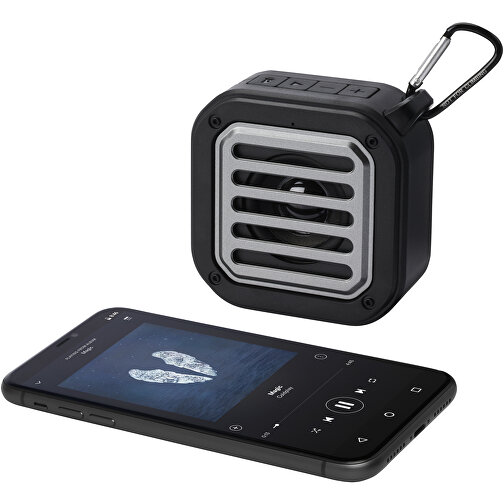 Solo plastikowy głośnik solarny Bluetooth® IPX5 o mocy 3 W z karabińczykiem wykonany z tworzywa , Obraz 7