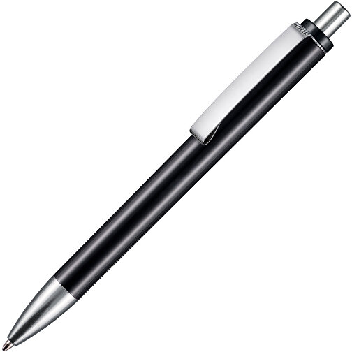 Kugelschreiber EXOS M , Ritter-Pen, schwarz, ABS u. Metall, 14,10cm (Länge), Bild 2