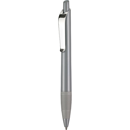 Kugelschreiber Bond Shiny , Ritter-Pen, steingrau, ABS u. Metall, 14,30cm (Länge), Bild 1