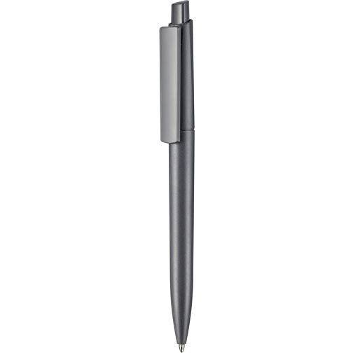 Kugelschreiber Crest , Ritter-Pen, dunkelgrau, ABS-Kunststoff, 14,90cm (Länge), Bild 1