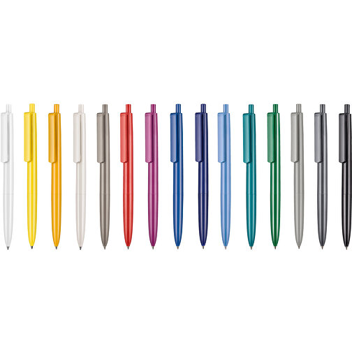 Kugelschreiber New Basic , Ritter-Pen, weiß/orange, ABS-Kunststoff, 13,40cm (Länge), Bild 4