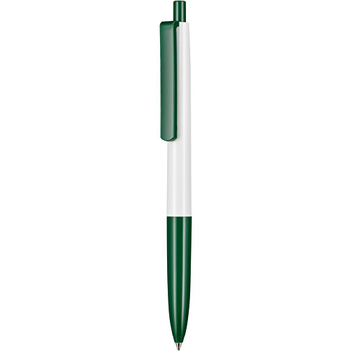 Kugelschreiber New Basic , Ritter-Pen, weiss/minz-grün, ABS-Kunststoff, 13,40cm (Länge), Bild 1