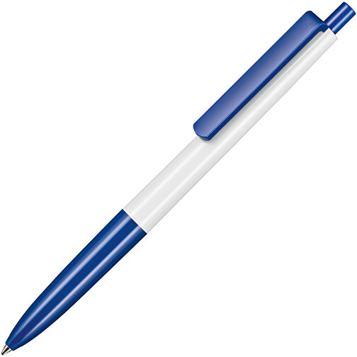Kugelschreiber New Basic , Ritter-Pen, weiß/azurblau, ABS-Kunststoff, 13,40cm (Länge), Bild 2