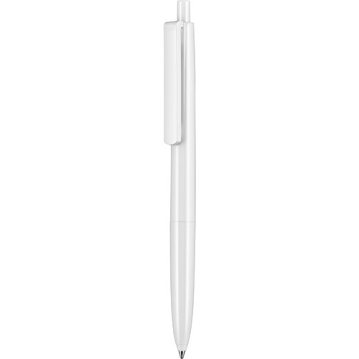 Kugelschreiber New Basic , Ritter-Pen, weiß, ABS-Kunststoff, 13,40cm (Länge), Bild 1