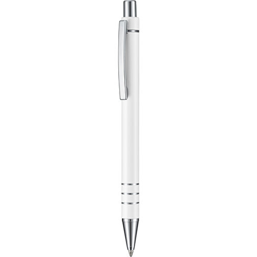 Kugelschreiber GLANCE , Ritter-Pen, weiß, Metall, 13,30cm (Länge), Bild 1