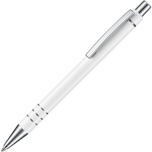 Kugelschreiber GLANCE , Ritter-Pen, weiss, Metall, 13,30cm (Länge), Bild 2