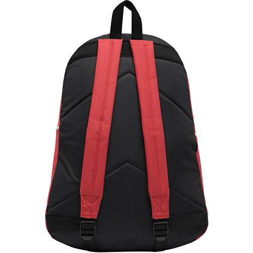 Rucksack CURVE , rot, schwarz, 600D Polyester, 46,00cm x 19,00cm x 34,00cm (Länge x Höhe x Breite), Bild 3