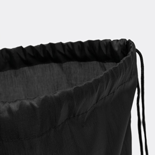 Turnbeutel/ Rucksack TOWN , schwarz, 210D Polyester, 30,00cm x 42,00cm (Länge x Breite), Bild 4