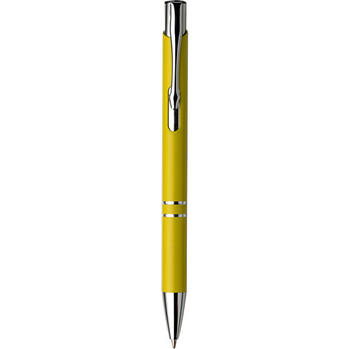 Kugelschreiber Aus Aluminium Albacete , gelb, ABS, Aluminium, Plastik, Stahl, , Bild 1