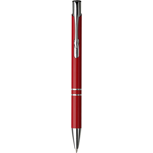 Kugelschreiber Aus Aluminium Albacete , rot, ABS, Aluminium, Plastik, Stahl, , Bild 1