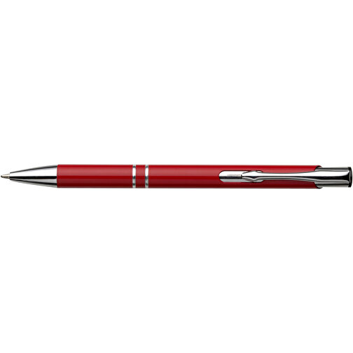 Kugelschreiber Aus Aluminium Albacete , rot, ABS, Aluminium, Plastik, Stahl, , Bild 3