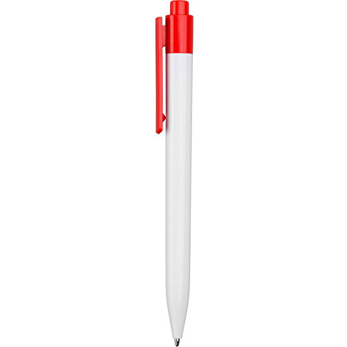 Kugelschreiber Summer , Promo Effects, weiß/rot, Kunststoff, 13,50cm (Länge), Bild 1