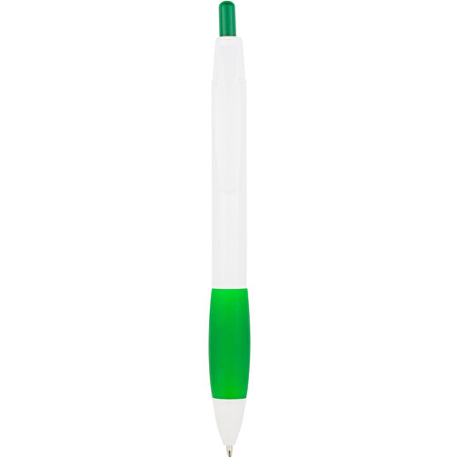 Kugelschreiber Kandi , Promo Effects, weiss / grün, Kunststoff, 14,10cm (Länge), Bild 2