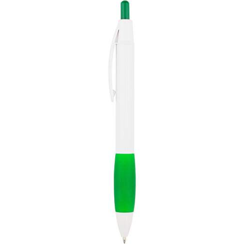 Kugelschreiber Kandi , Promo Effects, weiss / grün, Kunststoff, 14,10cm (Länge), Bild 4