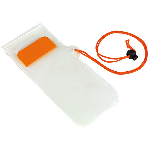 Telefon-Tasche SMART SPLASH , orange, PVC, frei von Phthalaten, 22,50cm x 9,00cm (Länge x Breite), Bild 1