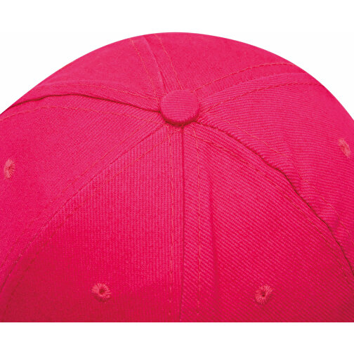 6-Panel-Sandwich-Cap LIBERTY , pink, 100% Baumwolle, heavy brushed, 280 g/m², 1,00cm (Länge), Bild 6