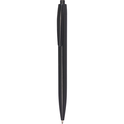 Kugelschreiber PLAIN , schwarz, Kunststoff, 13,80cm (Länge), Bild 1