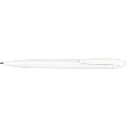 Kugelschreiber PLAIN , weiß, Kunststoff, 13,80cm (Länge), Bild 3