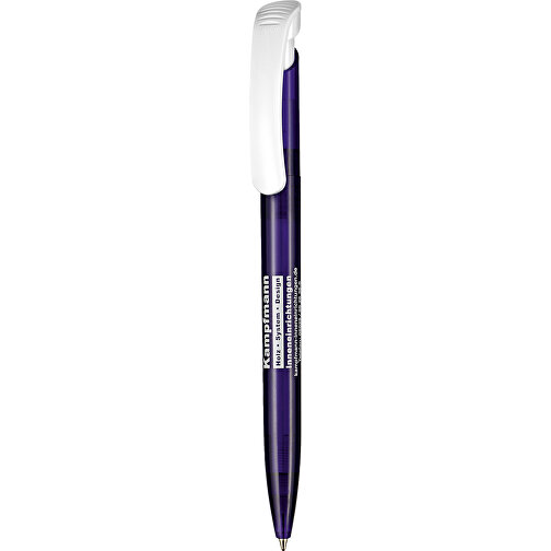 Kugelschreiber Clear Transparent S , Ritter-Pen, ocean-blau, ABS-Kunststoff, 14,80cm (Länge), Bild 1