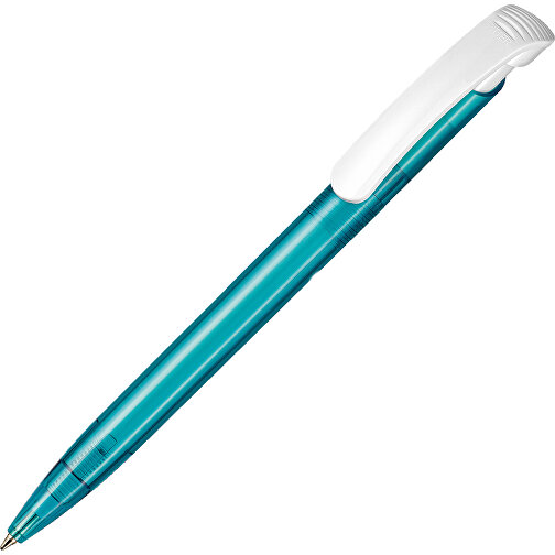 Kugelschreiber Clear Transparent S , Ritter-Pen, türkis, ABS-Kunststoff, 14,80cm (Länge), Bild 2