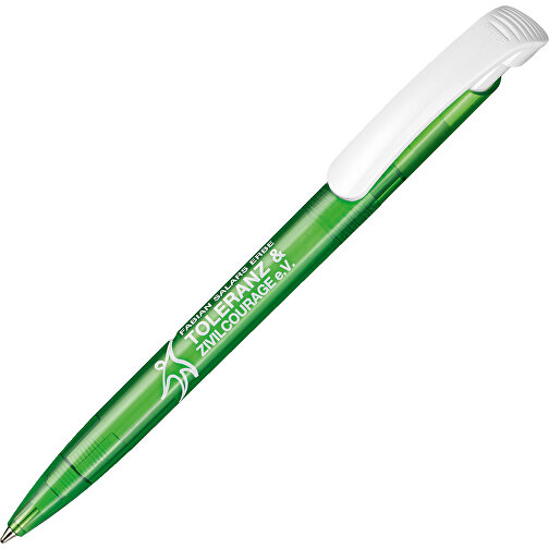 Kugelschreiber Clear Transparent S , Ritter-Pen, gras-grün, ABS-Kunststoff, 14,80cm (Länge), Bild 2