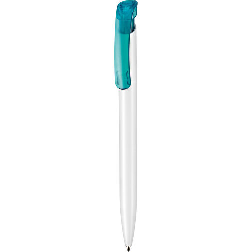 Kugelschreiber Clear ST , Ritter-Pen, türkis, ABS-Kunststoff, 14,80cm (Länge), Bild 1