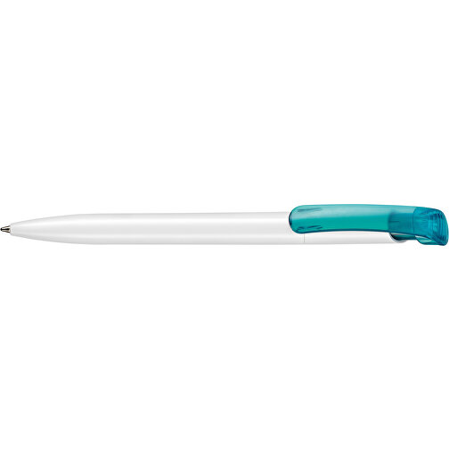 Kugelschreiber Clear ST , Ritter-Pen, türkis, ABS-Kunststoff, 14,80cm (Länge), Bild 3