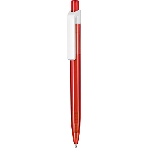 Kugelschreiber Insider Transparent S , Ritter-Pen, feuer-rot, ABS-Kunststoff, 14,20cm (Länge), Bild 1