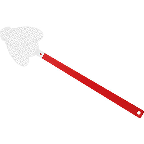 Fliegenklatsche 'Brummi' , rot, weiß, PE+PS, 41,20cm x 0,50cm x 10,20cm (Länge x Höhe x Breite), Bild 1