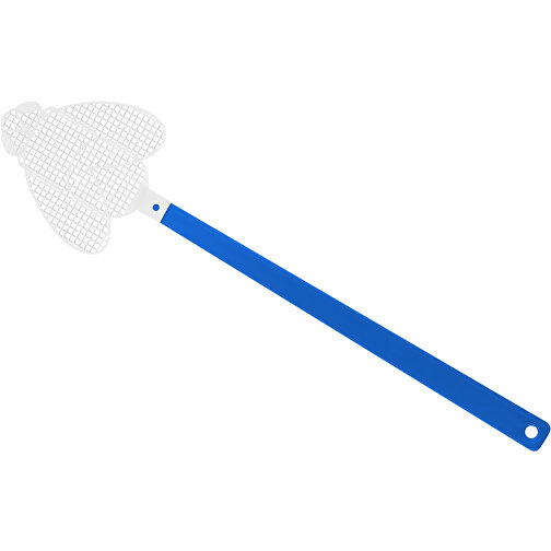 Fliegenklatsche 'Brummi' , blau, weiss, PE+PS, 41,20cm x 0,50cm x 10,20cm (Länge x Höhe x Breite), Bild 1