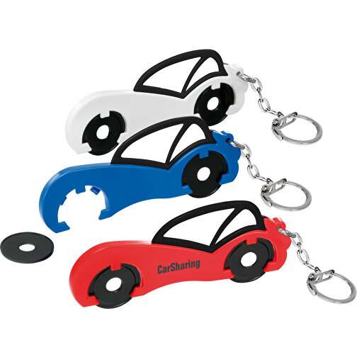 Porte-clés jeton 1 € 'voiture', Image 2