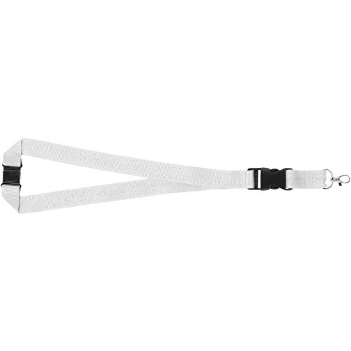 Yogi Lanyard Mit Sicherheitsverschluss , weiss, Polyester, 48,00cm x 2,50cm (Länge x Breite), Bild 14