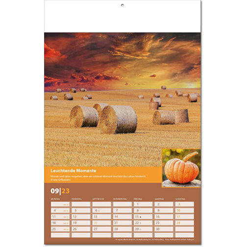 Calendario 'Landlaune' en formato 24 x 37,5 cm, con páginas plegadas, Imagen 10