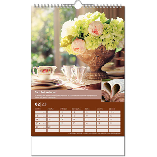 Kalender 'Landlaune' i format 24 x 38,5 cm, med Wire-O indbinding, Billede 3